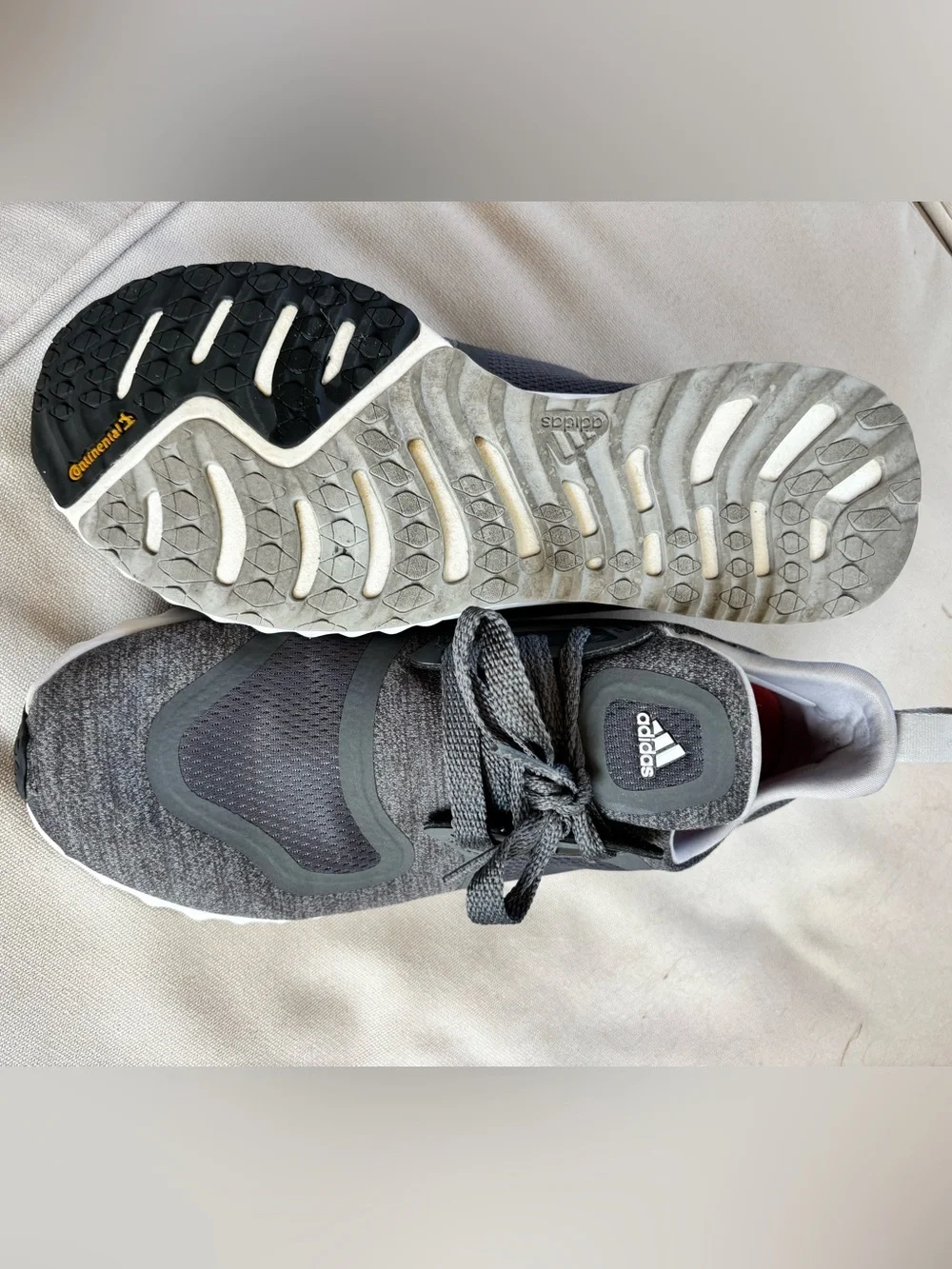 Women’s Adidas Edge Lux Clima Gray Knit Athletic Sneakers